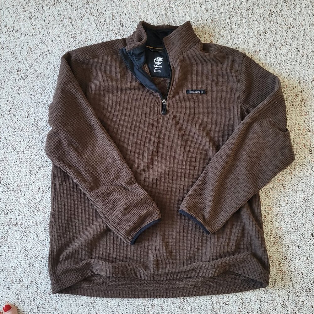 Timberland 3/4 Zip Mens pullover size xl